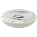 Gedy OP11-02 Soap Dish Made From Thermoplastic Resins and Stone in White Finish